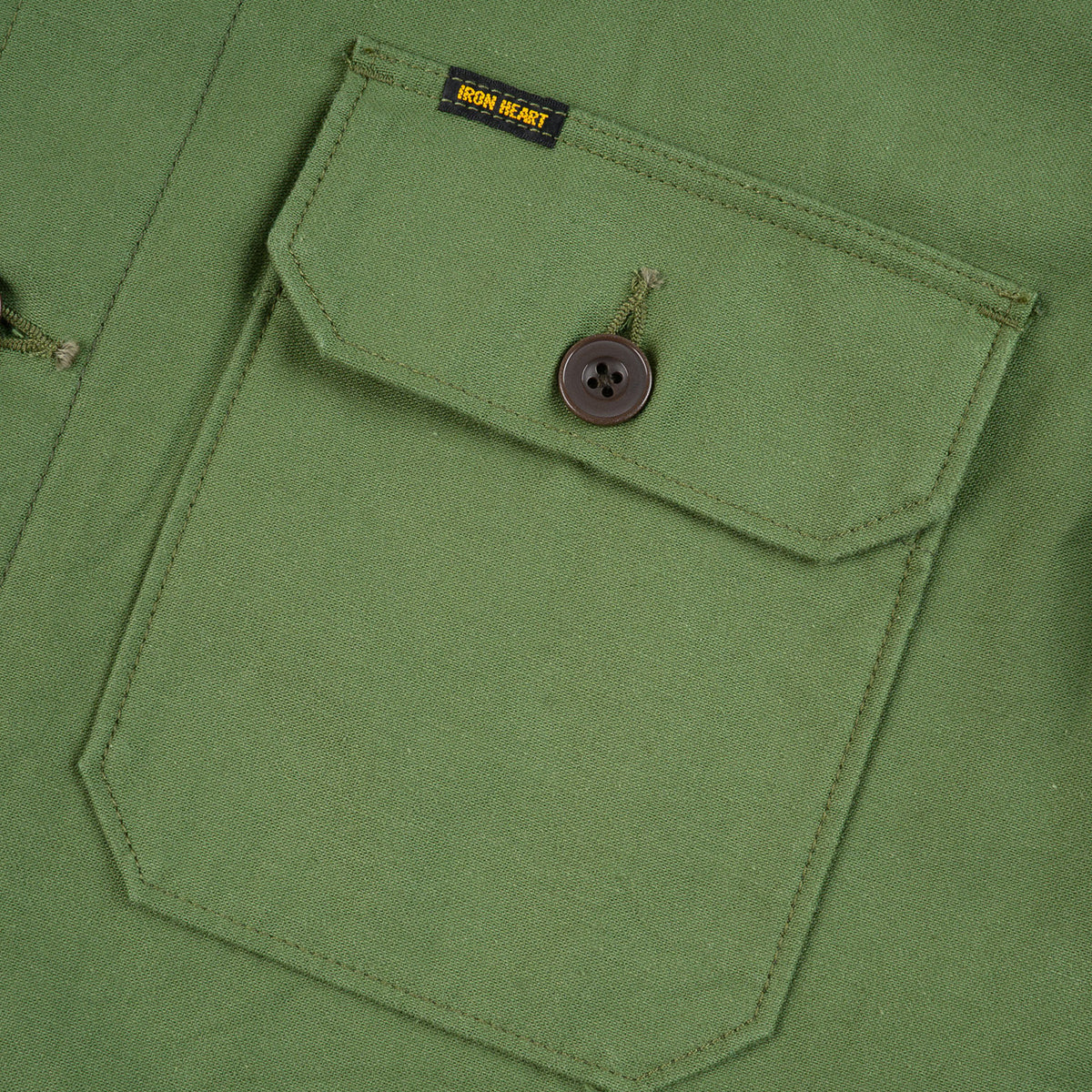 IHSH-451-ODG - FW26 - 9oz Cotton Sateen Military CPO Shirt - Olive Drab Green
