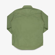 IHSH-454-ODG - FW26 - 11oz Military Serge Western Shirt - Olive Drab Green