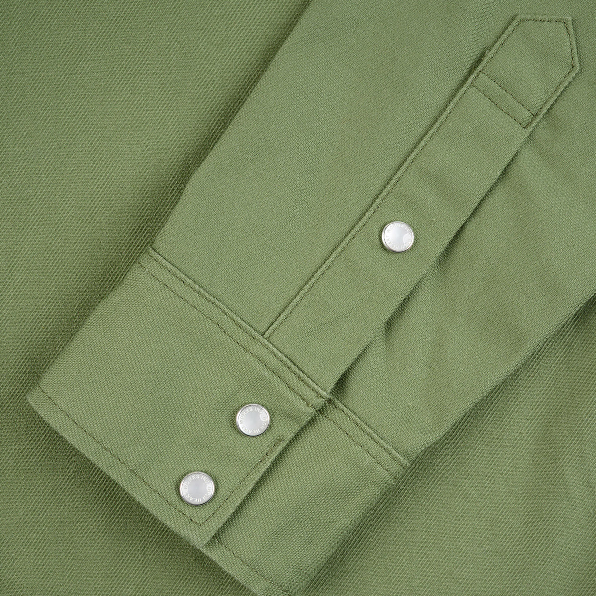 IHSH-454-ODG - FW26 - 11oz Military Serge Western Shirt - Olive Drab Green