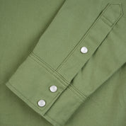 IHSH-454-ODG - FW26 - 11oz Military Serge Western Shirt - Olive Drab Green