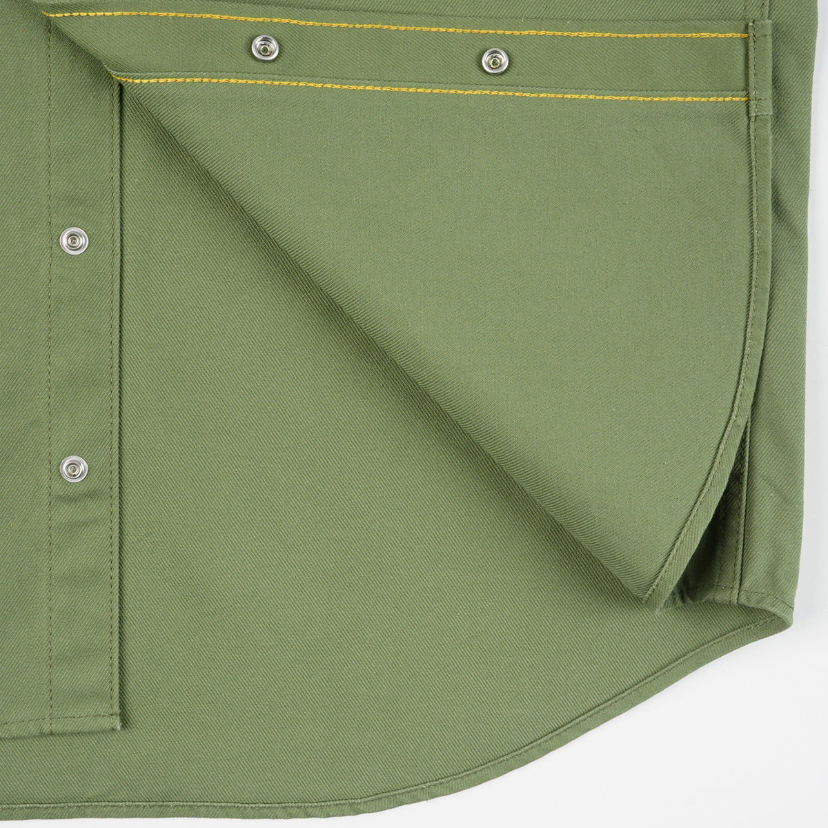 IHSH-454-ODG - FW26 - 11oz Military Serge Western Shirt - Olive Drab Green
