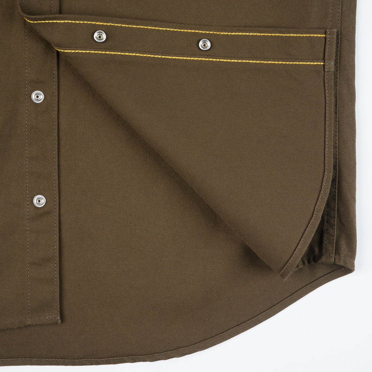 IHSH-454-BRN - FW26 - 11oz Military Serge Western Shirt - Brown