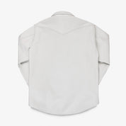 IHSH-464-WHT - FW26 - Leather Western Shirt - White