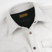 IHSH-464-WHT - FW26 - Leather Western Shirt - White