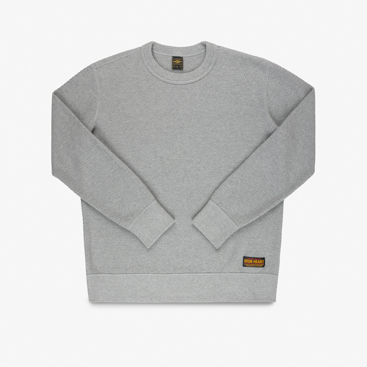 IHSW-86-GRY - FW26 - Heavyweight Thermal Crew Neck Sweater - Grey