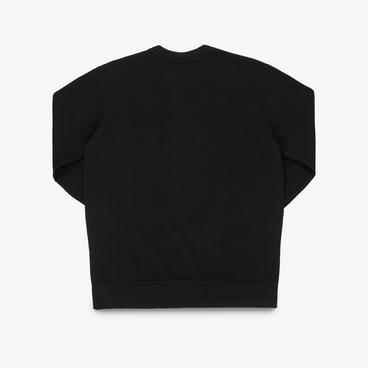 IHSW-86-BLK - FW26 - Heavyweight Thermal Crew Neck Sweater - Black
