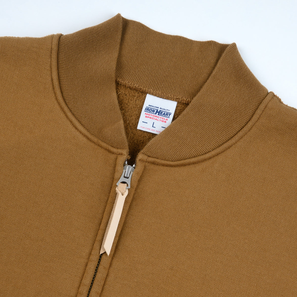 IHSW-85-BRN - FW-26 - 14oz Ultra Heavyweight Loopwheel Zip Up Award Sweater - Brown