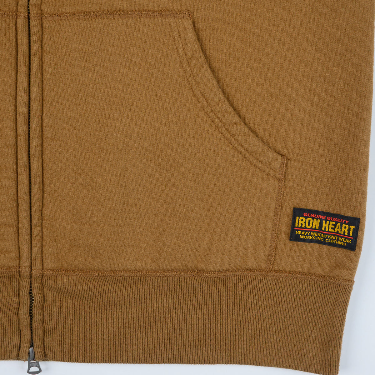 IHSW-85-BRN - FW-26 - 14oz Ultra Heavyweight Loopwheel Zip Up Award Sweater - Brown