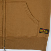 IHSW-85-BRN - FW-26 - 14oz Ultra Heavyweight Loopwheel Zip Up Award Sweater - Brown