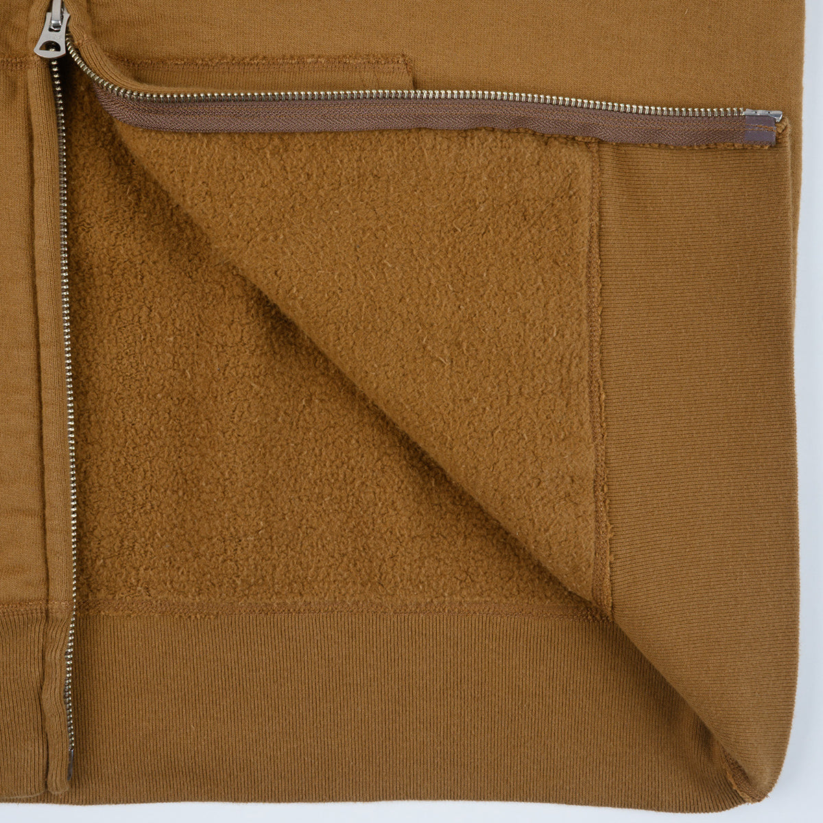 IHSW-85-BRN - FW-26 - 14oz Ultra Heavyweight Loopwheel Zip Up Award Sweater - Brown