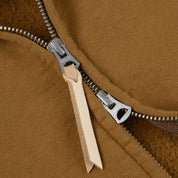 IHSW-85-BRN - FW-26 - 14oz Ultra Heavyweight Loopwheel Zip Up Award Sweater - Brown