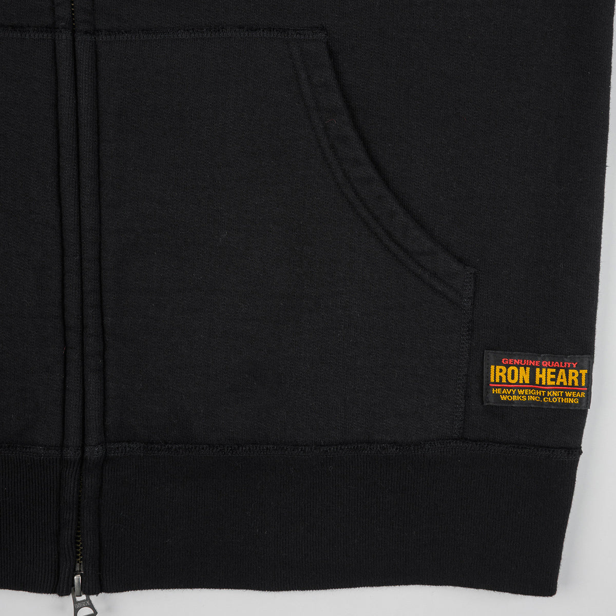 IHSW-85-BLK - FW-26 - 14oz Ultra Heavyweight Loopwheel Zip Up Award Sweater - Black