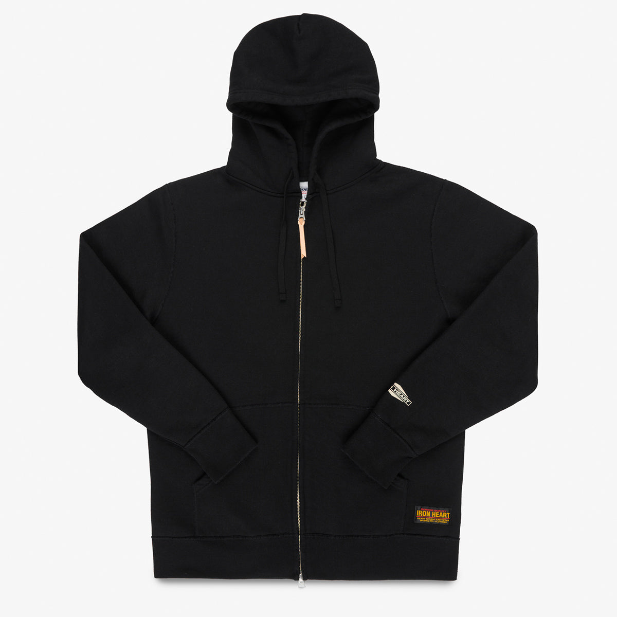 IHSW-82L-BLK - FW26 - 14oz Ultra Heavyweight Loopwheel Zip Up Hoodie - Black