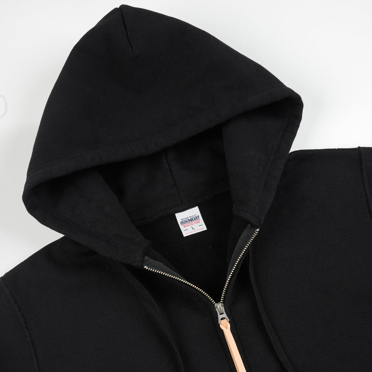 IHSW-82L-BLK - FW26 - 14oz Ultra Heavyweight Loopwheel Zip Up Hoodie - Black