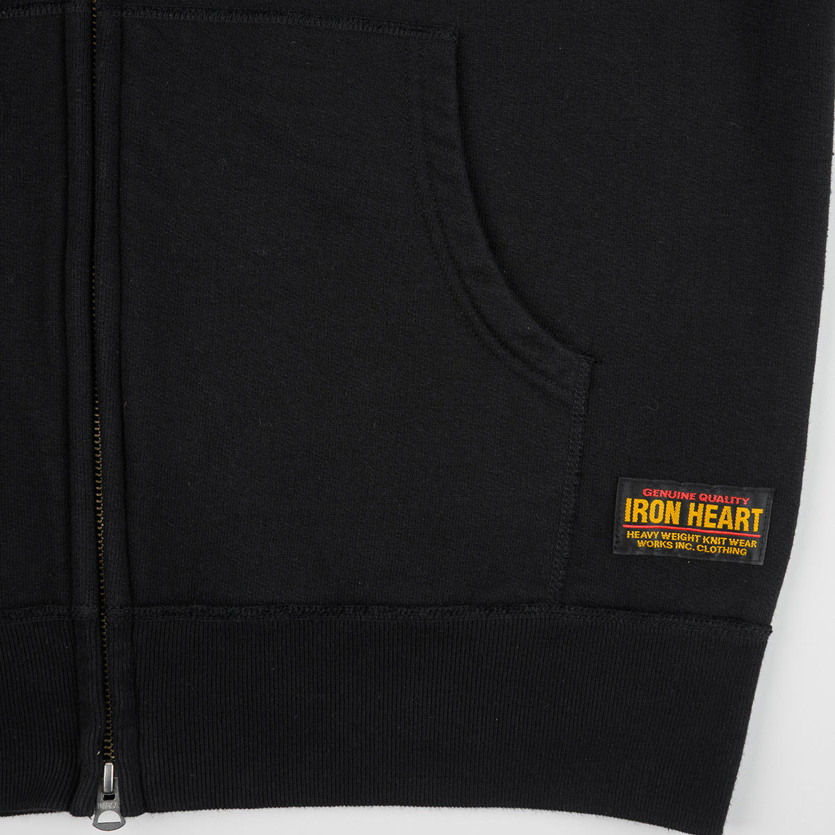 IHSW-82L-BLK - FW26 - 14oz Ultra Heavyweight Loopwheel Zip Up Hoodie - Black