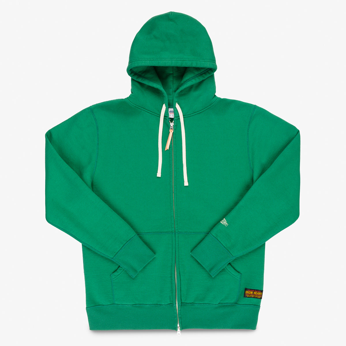 IHSW-82L-GRN - FW26 - 14oz Ultra Heavyweight Loopwheel Zip Up Hoodie - Green