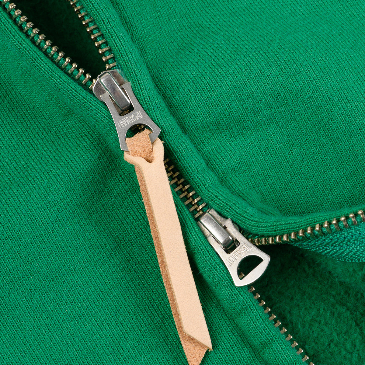 IHSW-82L-GRN - FW26 - 14oz Ultra Heavyweight Loopwheel Zip Up Hoodie - Green