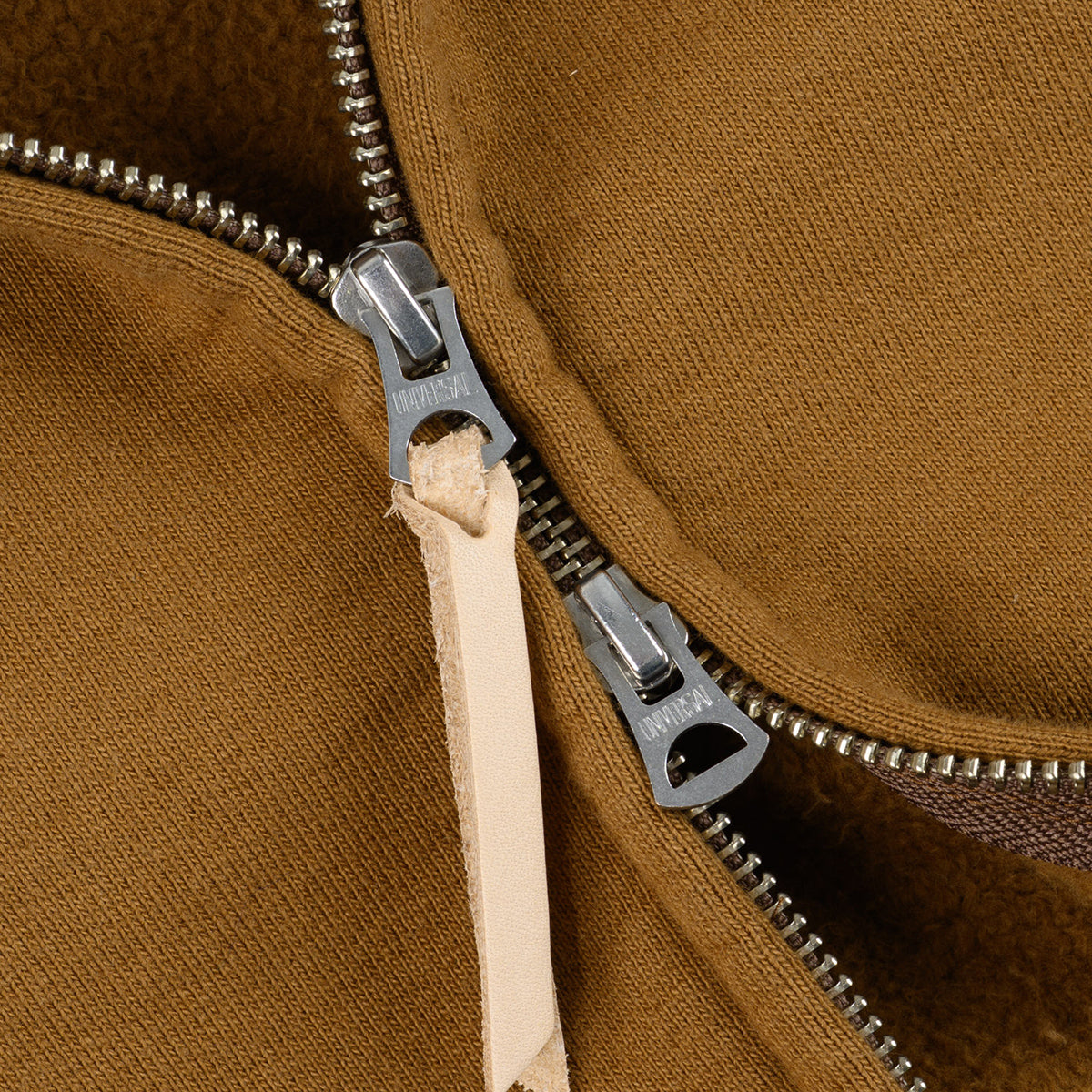 IHSW-72-BRN - FW26 - 14oz Ultra Heavyweight Loopwheel Zip Up Hoodie - Brown