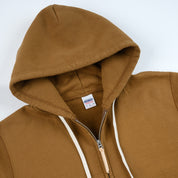 IHSW-72-BRN - FW26 - 14oz Ultra Heavyweight Loopwheel Zip Up Hoodie - Brown