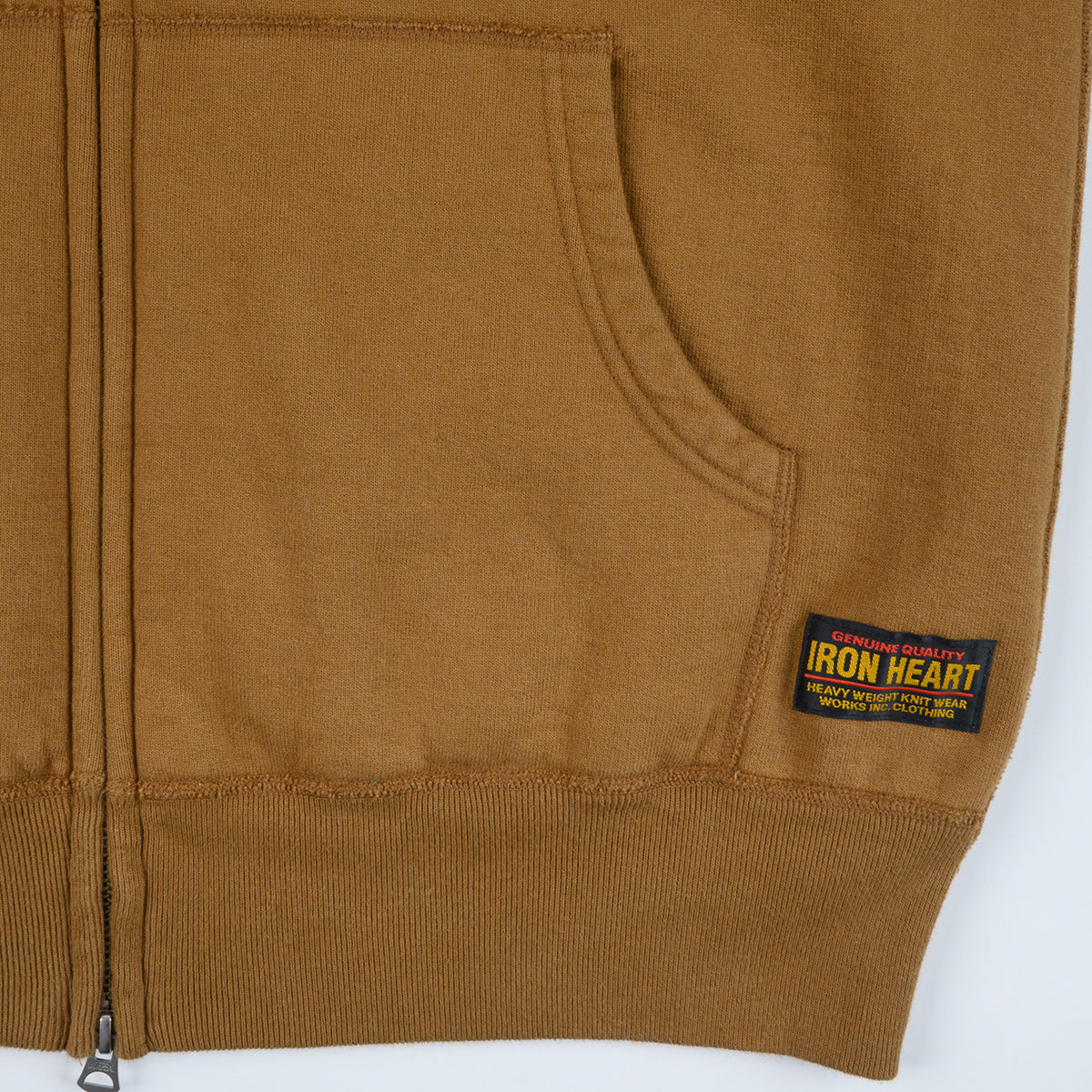 IHSW-72-BRN - FW26 - 14oz Ultra Heavyweight Loopwheel Zip Up Hoodie - Brown