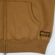 IHSW-72-BRN - FW26 - 14oz Ultra Heavyweight Loopwheel Zip Up Hoodie - Brown