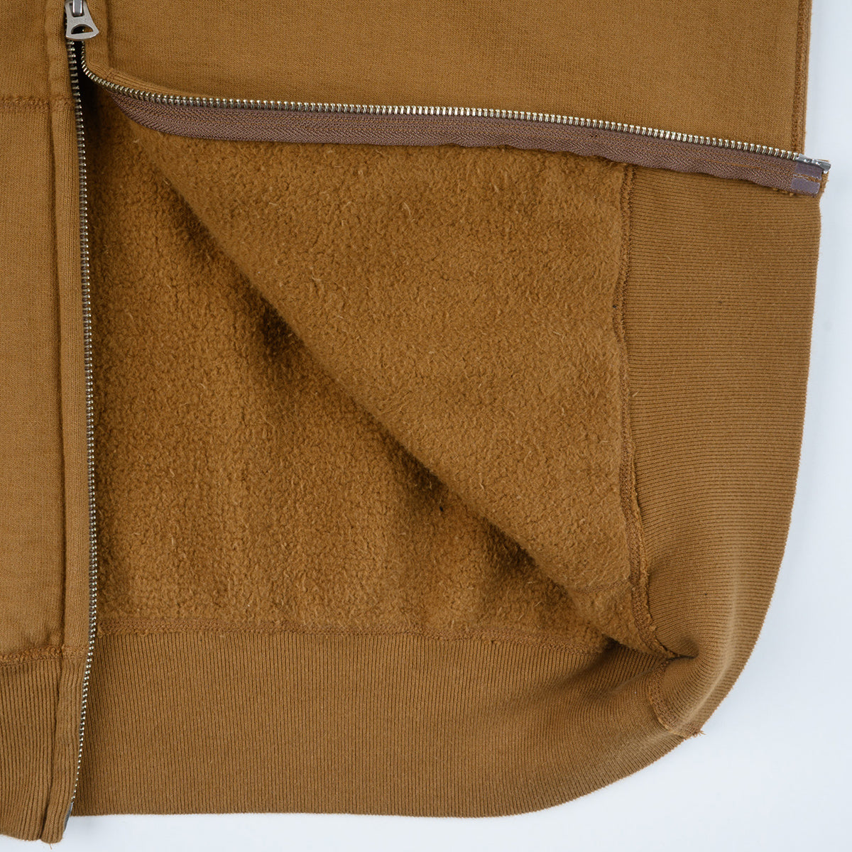 IHSW-72-BRN - FW26 - 14oz Ultra Heavyweight Loopwheel Zip Up Hoodie - Brown