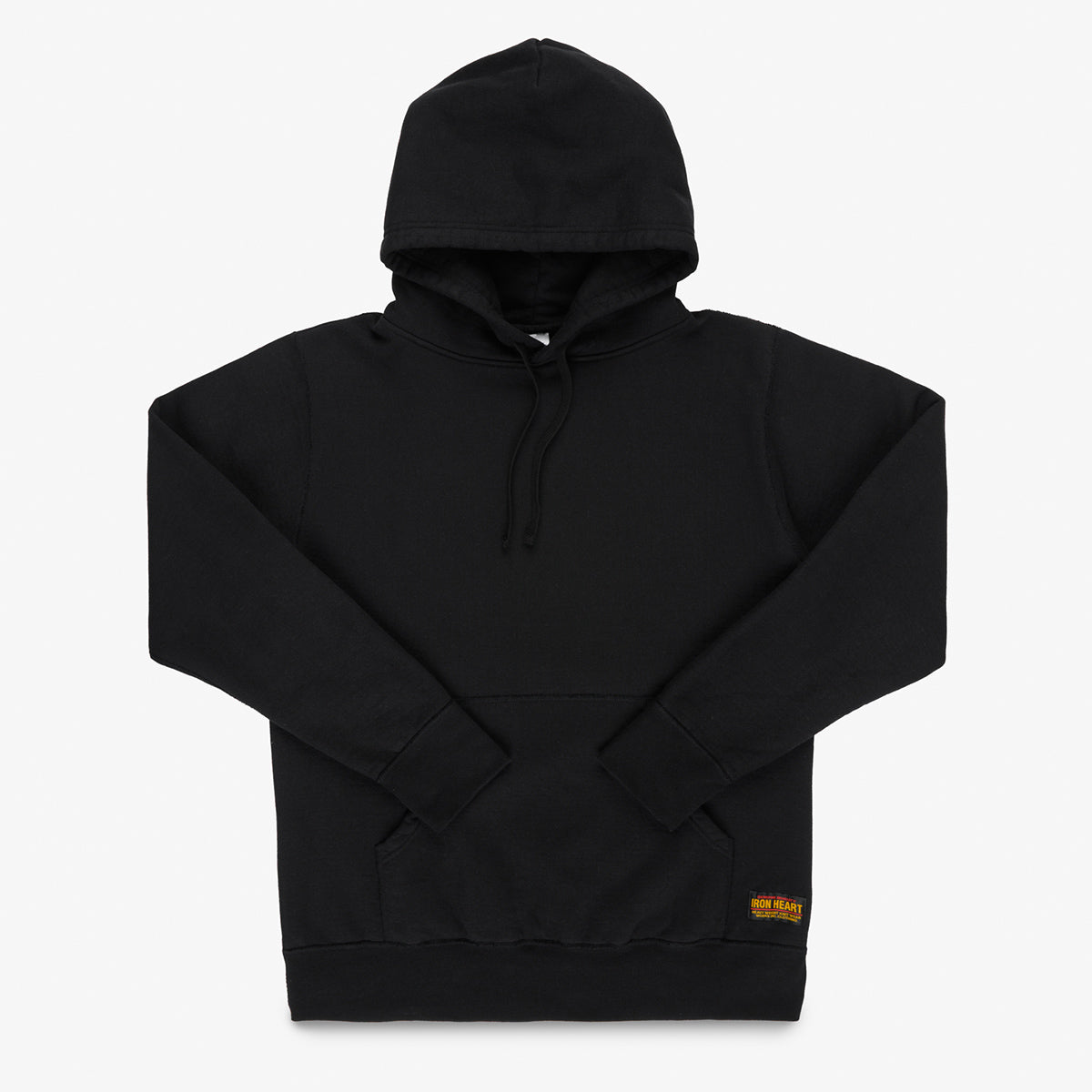 IHSW-84-BLK - FW26 -  Printed 14oz Ultra Heavyweight Loopwheel Cotton Hoodie - Black
