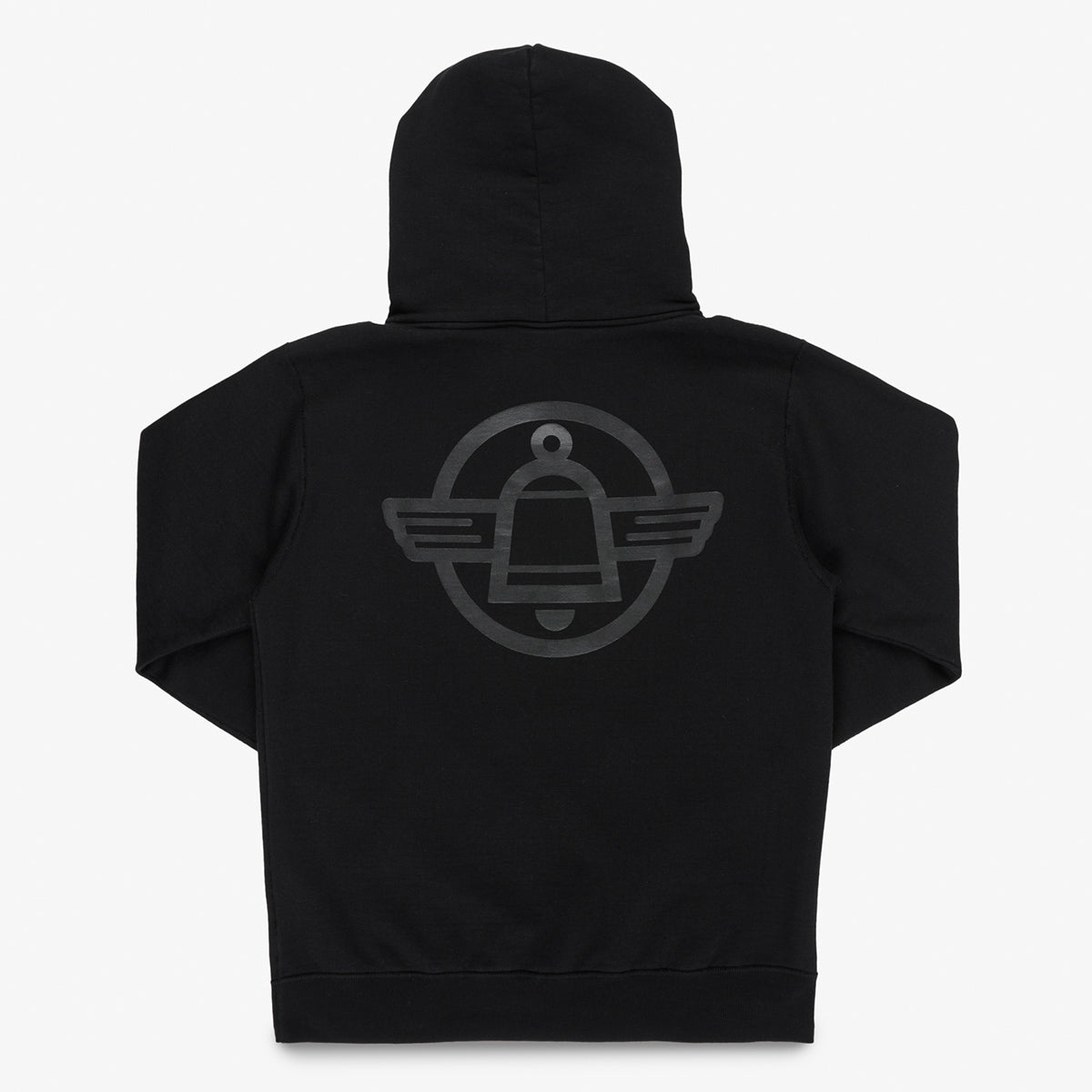 IHSW-84-BLK - FW26 -  Printed 14oz Ultra Heavyweight Loopwheel Cotton Hoodie - Black