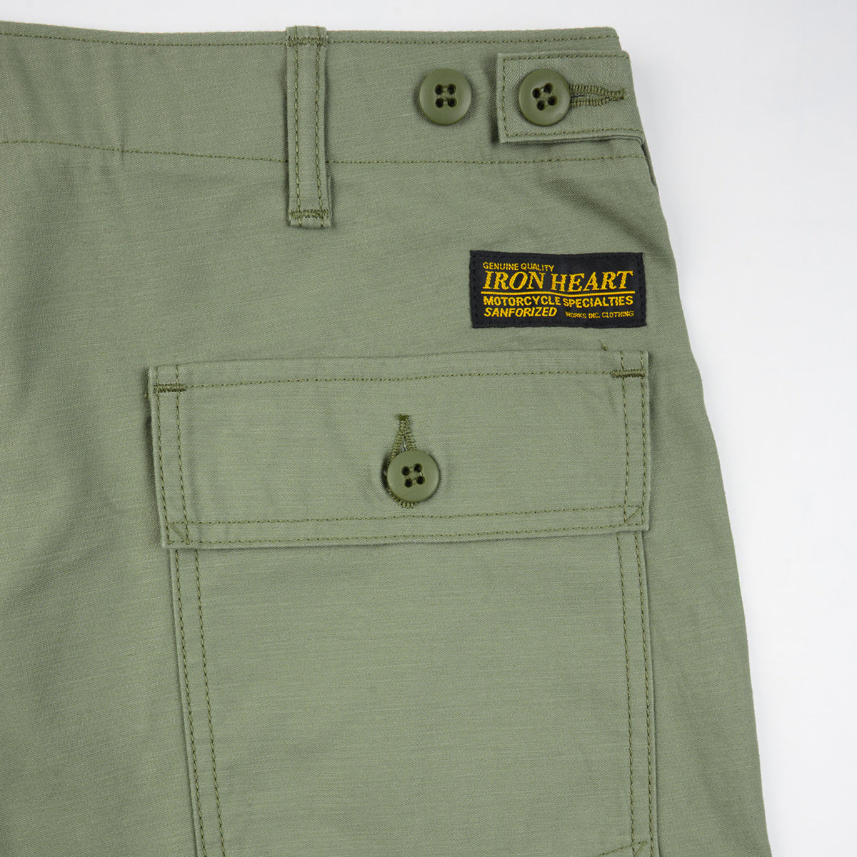 IH-751-ODG - FW26 - 9oz Organic Cotton Back Sateen Baker’s Pants - Olive Drab Green