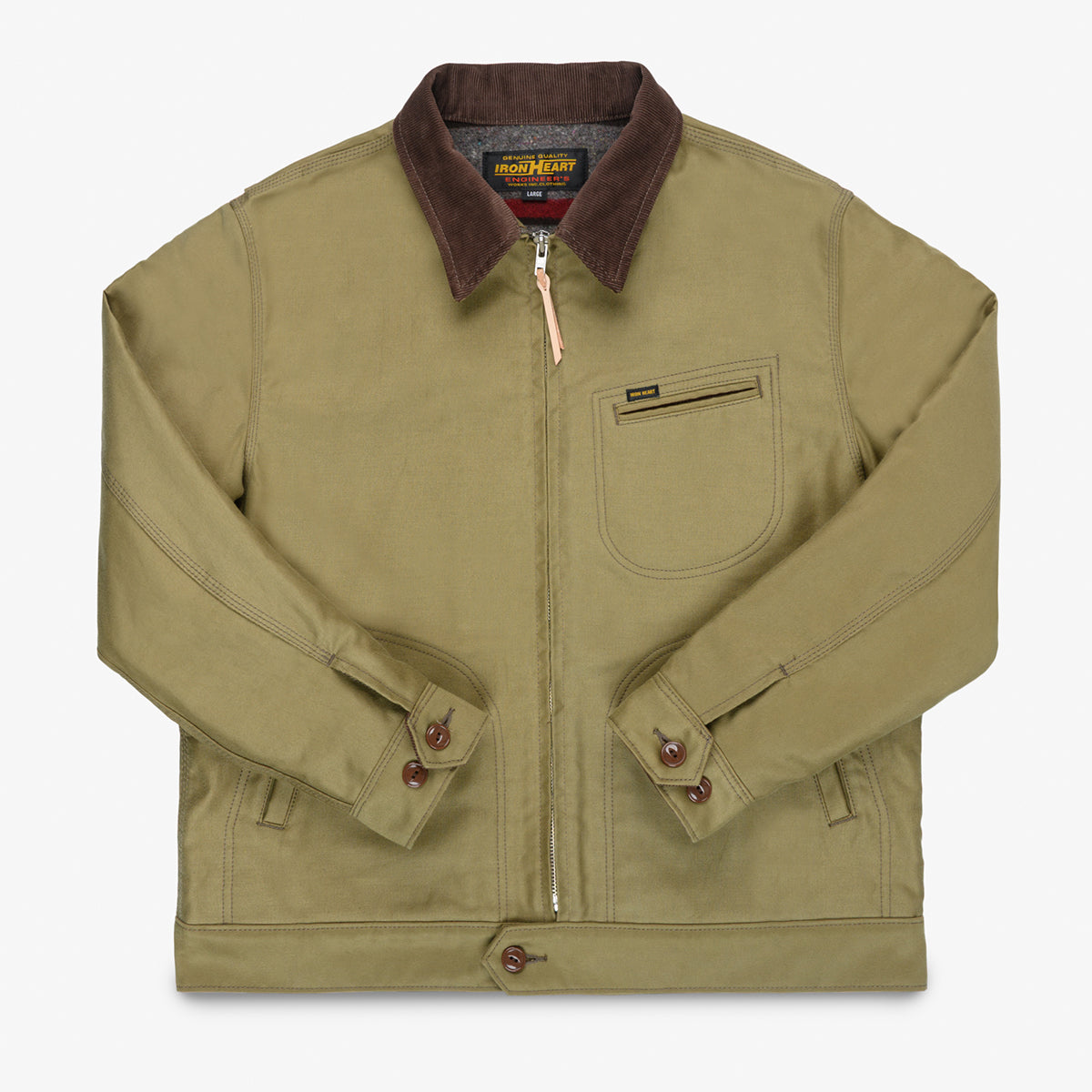 IHJ-169-KHA - FW26 - 12oz Whipcord Work Jacket - Khaki