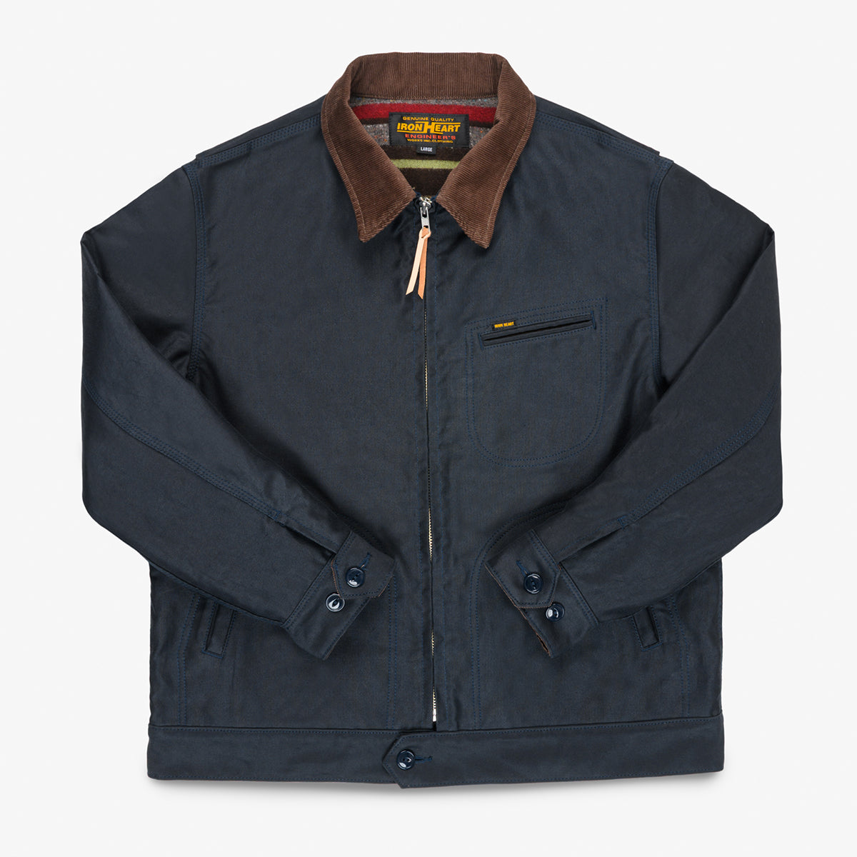 IHJ-169-NAV - FW26 - 12oz Whipcord Work Jacket - Navy