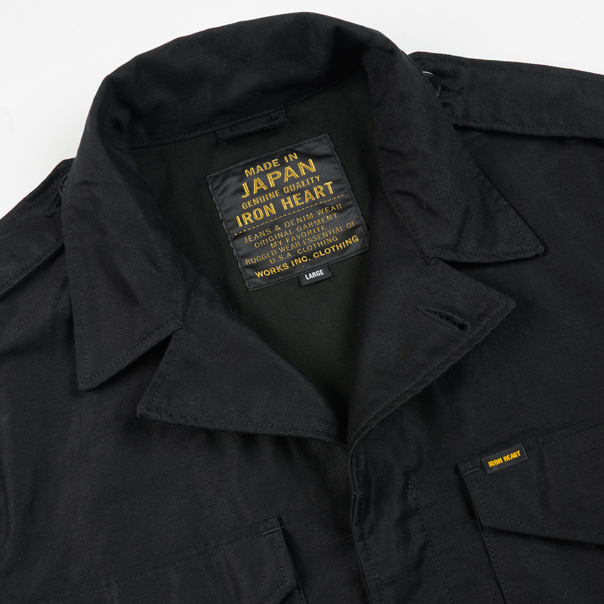 IHM-51-BLK - FW26 - 9.5oz Back Sateen Type M-43 Field Jacket - Black