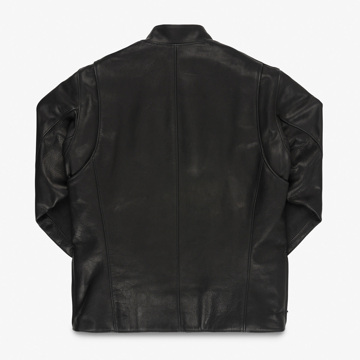 IHJ-172-BLK - FW26 - Waterproof Coated Leather Rider’s Jacket - Black