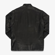 IHJ-172-BLK - FW26 - Waterproof Coated Leather Rider’s Jacket - Black