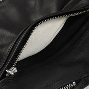 IHJ-172-BLK - FW26 - Waterproof Coated Leather Rider’s Jacket - Black