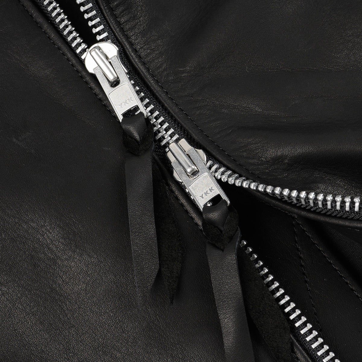 IHJ-172-BLK - FW26 - Waterproof Coated Leather Rider’s Jacket - Black
