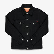 IHJ-86-BLK - 14oz Selvedge Denim Modified Type III Jacket - Black/Black