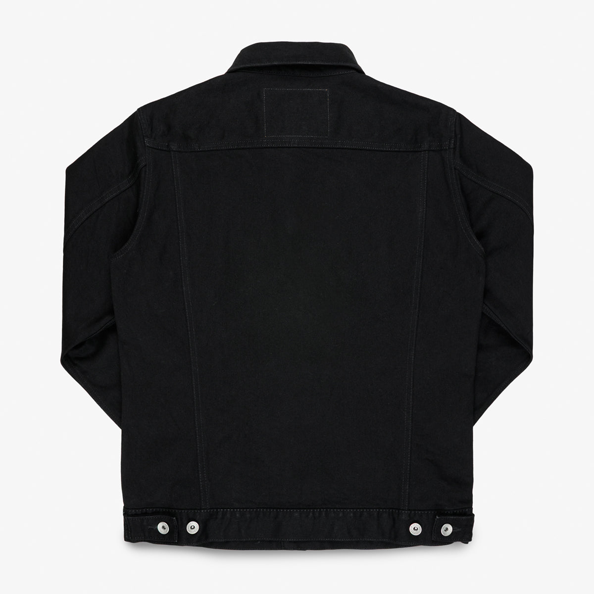 IHJ-86-BLK - 14oz Selvedge Denim Modified Type III Jacket - Black/Black