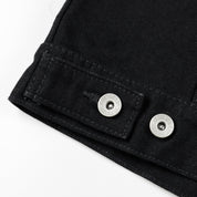 IHJ-86-BLK - 14oz Selvedge Denim Modified Type III Jacket - Black/Black