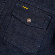IHJ-122-IND - 14oz Broken Twill Selvedge Denim Work Jacket - Indigo
