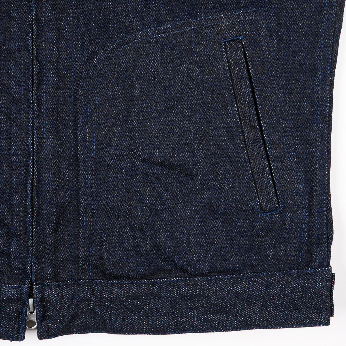 IHJ-122-IND - 14oz Broken Twill Selvedge Denim Work Jacket - Indigo