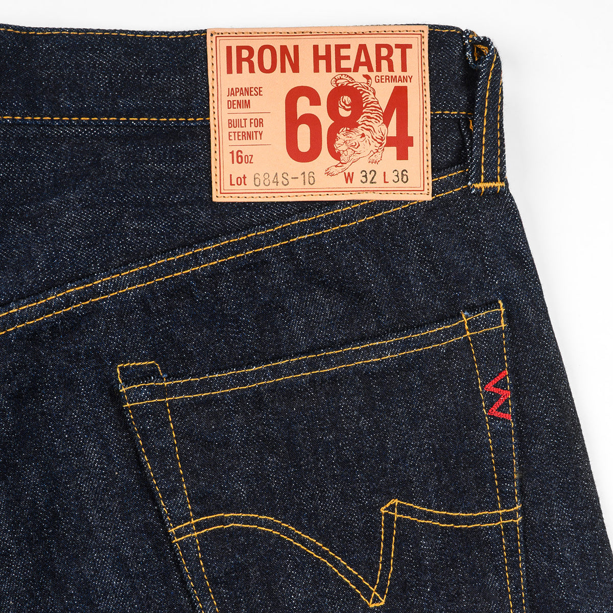 IH-684S-16-GER - Iron Heart Germany 16oz Vintage Selvedge Denim