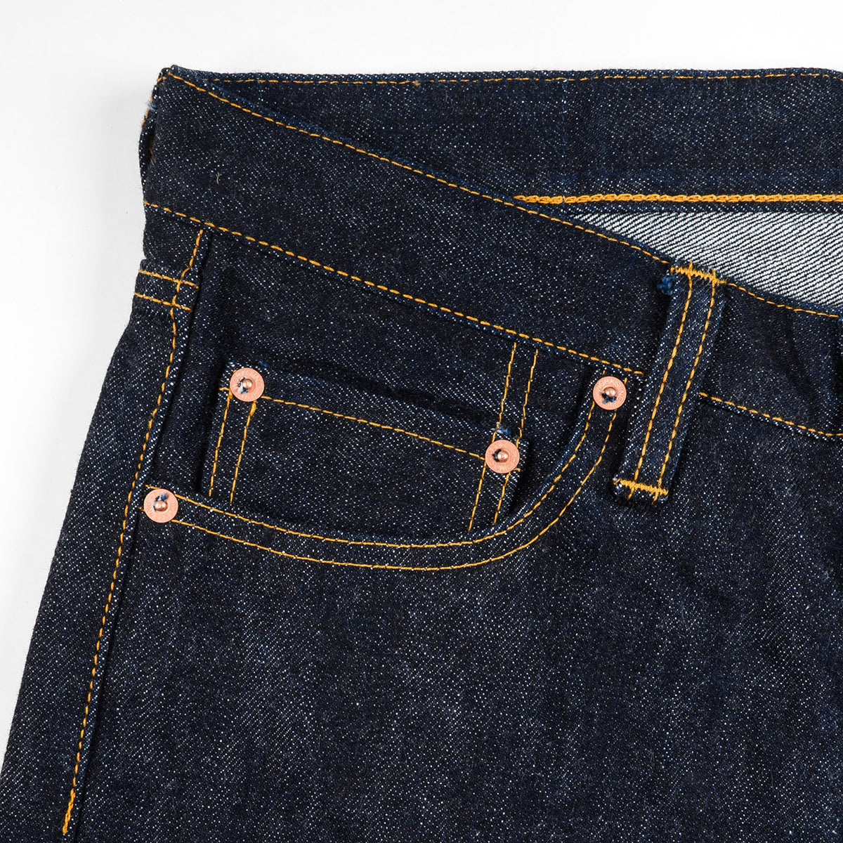 IH-684S-16-GER/2 - Iron Heart Germany 16oz Vintage Selvedge Denim Relaxed Cut Jeans - Indigo