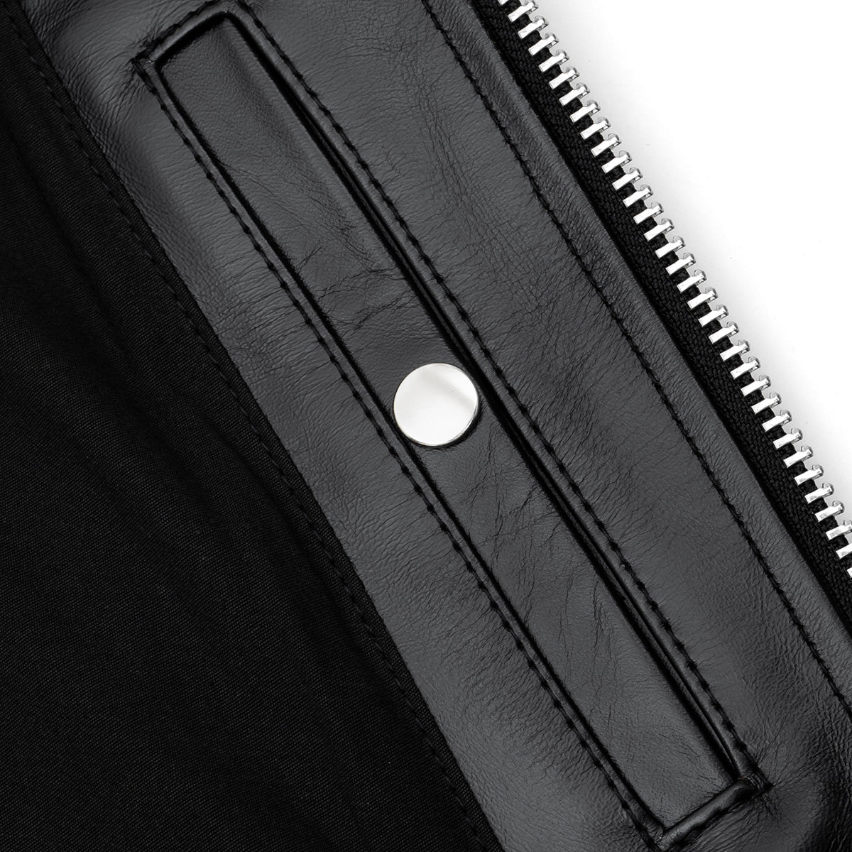 IHJ-54-BLK - Japanese Horsehide Rider’s Jacket with collar - Black (Tea-Core Dyed)