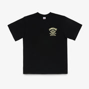 IHT-2603-BLK - 7.5oz Printed Loopwheel Crew Neck T-Shirt - Black