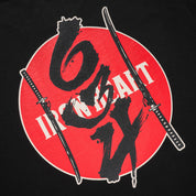 IHT-634-BLK - 7.5oz Printed Loopwheel Crew Neck T-Shirt - Black