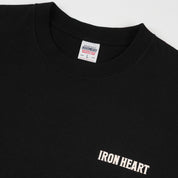 IHT-634-BLK - 7.5oz Printed Loopwheel Crew Neck T-Shirt - Black