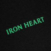 IHT-555-BLK - 7.5oz Printed Loopwheel Crew Neck T-Shirt - Black