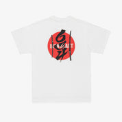 IHT-634-WHT - 7.5oz Printed Loopwheel Crew Neck T-Shirt - White
