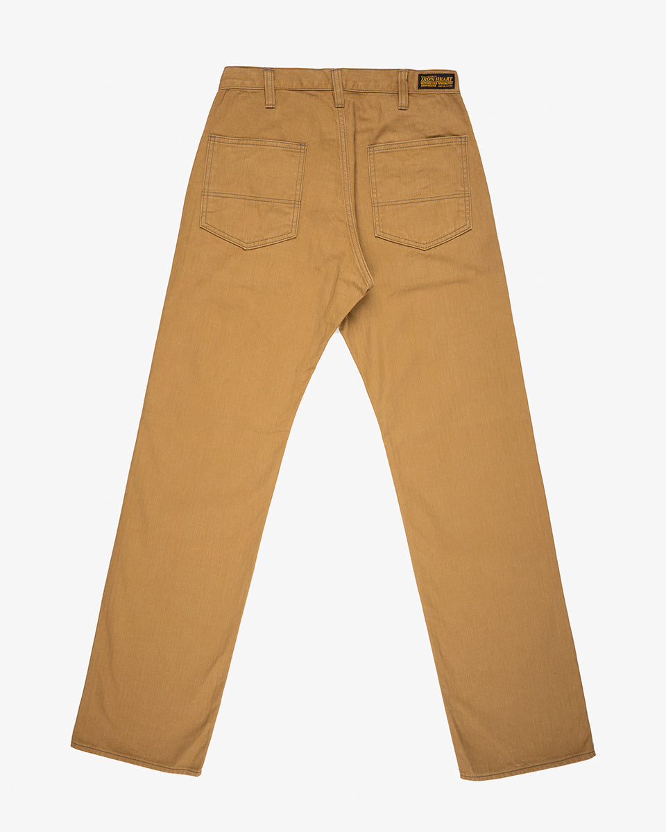 IH-748-BRN - 10oz Herringbone Wide Pants - Brown